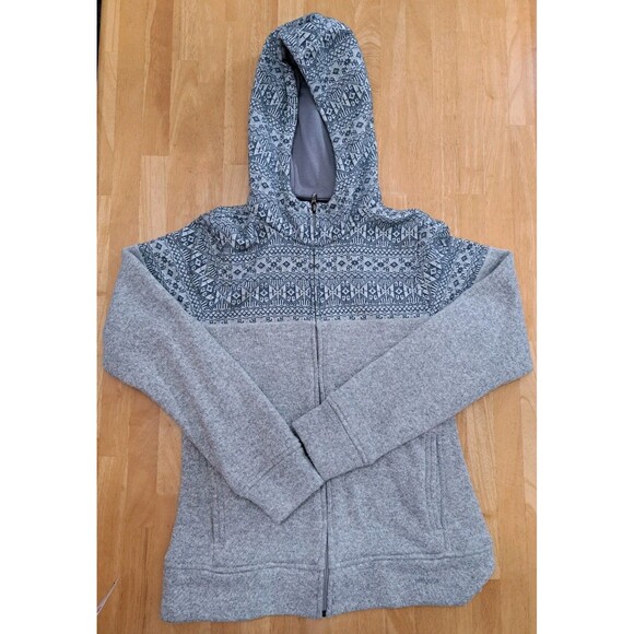 Womens PATAGONIA Gray Better Sweater Full Zip Hooded Fleece Jacket Medium - Picture 1 of 10